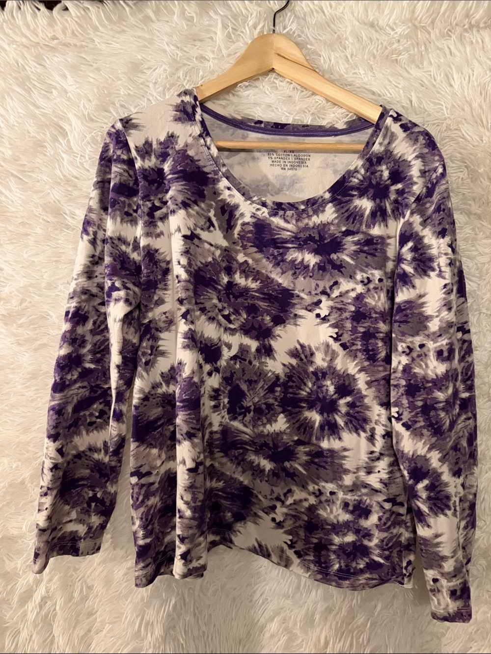 Hannah Long Sleeve Stretch Blouse XL